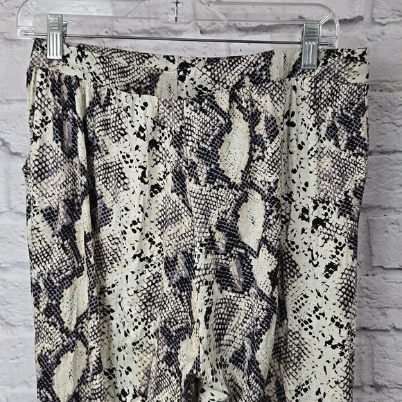 Anthropologie EE:Some Snake Print Drawstring Jogger Pants Pocket Jersey Knit - Picture 4 of 8
